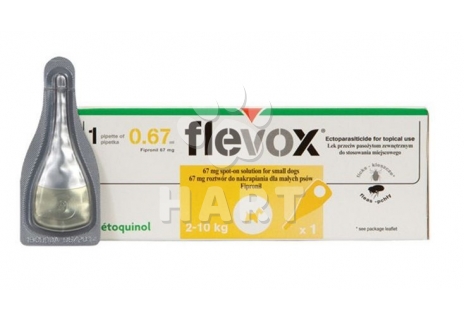 Flevox pro psy Spot on Dog S 67mg sol 1 x 0,5 ml(pes 2-10kg)