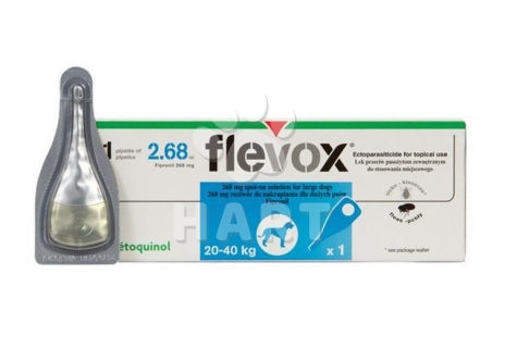 Flevox pro psy Spot on Dog L 268mg sol 1 x 0,5 ml(pro psy 20-40kg)