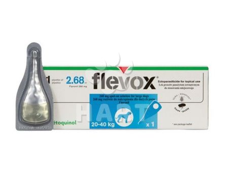 Flevox pro psy Spot on Dog L 268mg sol 1 x 0,5 ml(pro psy 20-40kg)