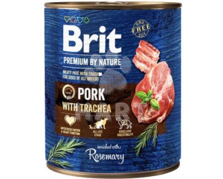 Brit premium by Nature Pork(vepřové) with Trachea 800 g