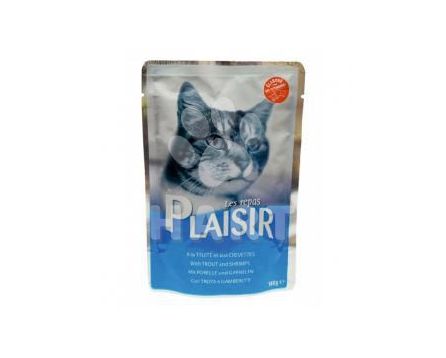 Plaisir Cat kapsička pstruh a krevety 100 g