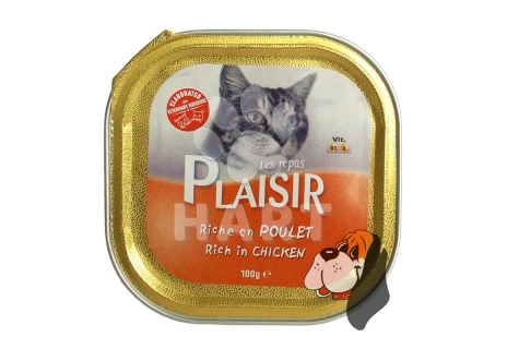 Plaisir Cat vanička Kuřecí 100g