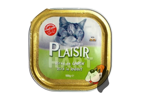 Plaisir Cat vanička Králík 100g