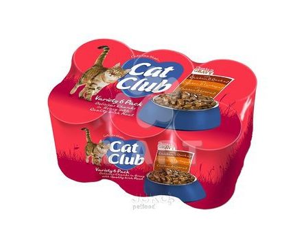 Cat Club Mix Chunks in Gravy- kousky masa v OMÁČCE, různé druhy  400g