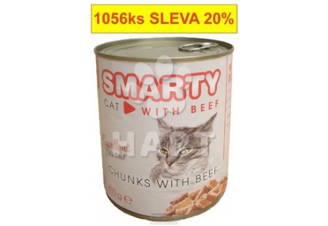 SMARTY chunks CAT  Beef-HOVĚZÍ  810g