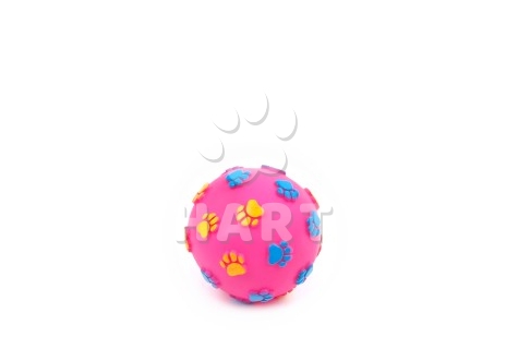 Vinylový míč tlapky, gumová hračka 7,6 cm