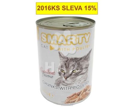 SMARTY chunks CAT Poultry-DRŮBEŽÍ  410g