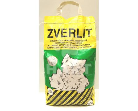 ZVERLIT 10kg - stelivo wc cat (zelený-bez vůně)