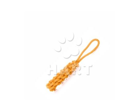 Bavlněné přetahovadlo oranžové 40 cm, bavlněná hračka