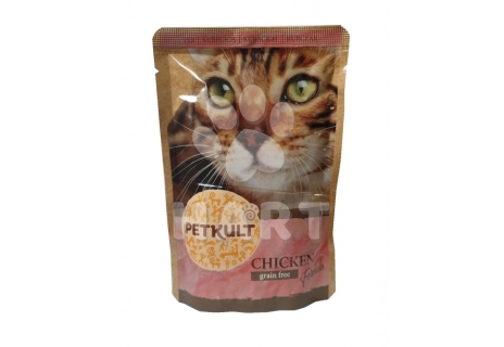 Petkult Cat kapsička Chicken(kuřecí 65% masa) 100g