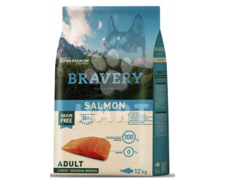 Bravery Dog   ADULT  LARGE/MEDIUM  SALMON  (losos)  12kg