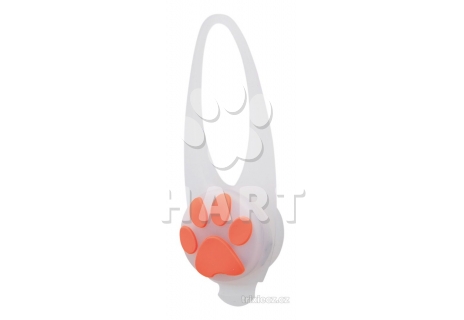 Flasher blikačka pro psy 2,4 cm / 8 cm bílá/barevná tlapka-různé barvy  1ks