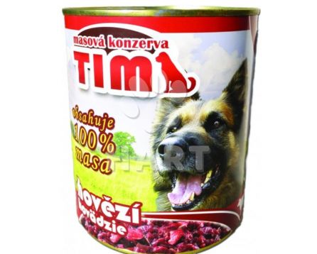 Konzerva TIM dog hovězí(100%)    1200g