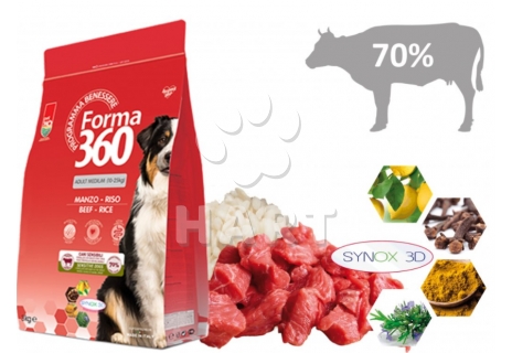 FORMA 360 adult HOVĚZÍ + rýže medium 12kg
