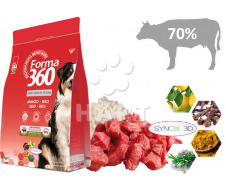 FORMA 360 adult HOVĚZÍ + rýže medium 12kg