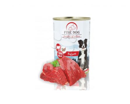 Fine Dog FoN konzerva pro psy hovězí 70% masa Paté 400g