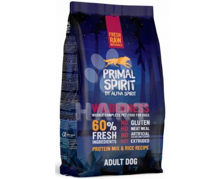 Primal Spirit Dog 60% Wilderness- měkké  12 kg