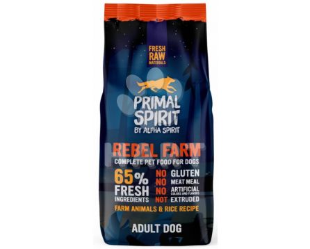 Primal Spirit Dog 65% Rebel Farm měkké  1 kg