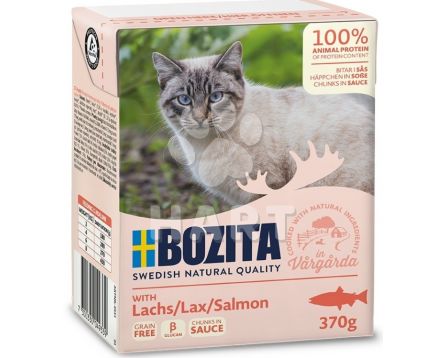 Bozita Cat kousky v omáčce s lososem pro dospělé kočky, tetrapack 370 g
