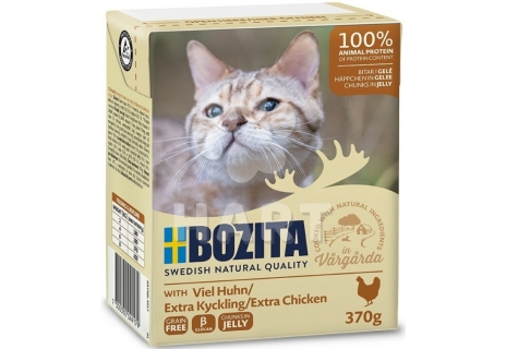 Bozita Cat kousky v želé s kuřecím  pro dospělé kočky, tetrapack 370 g