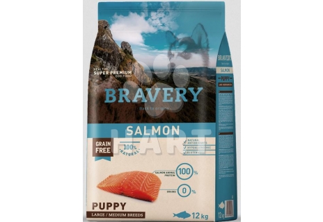 BRAVERY Dog PUPPY  Large/medium  SALMON(losos)12kg