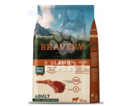Bravery Dog   ADULT  LARGE/MEDIUM  LAMB  (jehněčí)  4kg