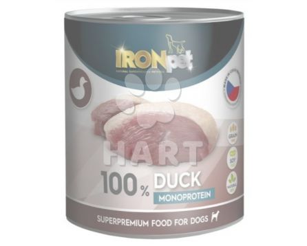IRONpet Dog Duck (Kachna) 100 % Monoprotein, konzerva 800 g