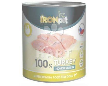 IRONpet Dog Turkey (Krůta) 100 % Monoprotein, konzerva 800 g