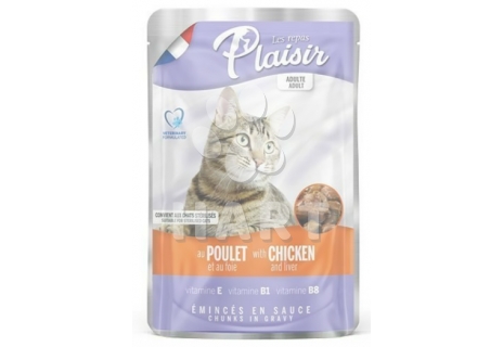 Plaisir Cat kapsička kuřecí + játra 100g