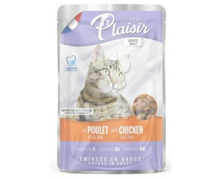 Plaisir Cat kapsička kuřecí + játra 100g