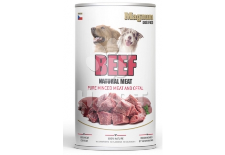 MAGNUM Natural BEEF Meat dog konzerva 1200g