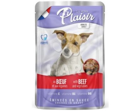Plaisir dog  HOVĚZÍ  maso se zeleninou kapsička  100g