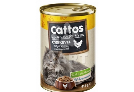 Cattos Cat kuřecí, konzerva 415 g