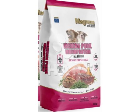 Magnum Iberian Pork & Monoprotein All Breed , měkké granule bez obilovin   12kg