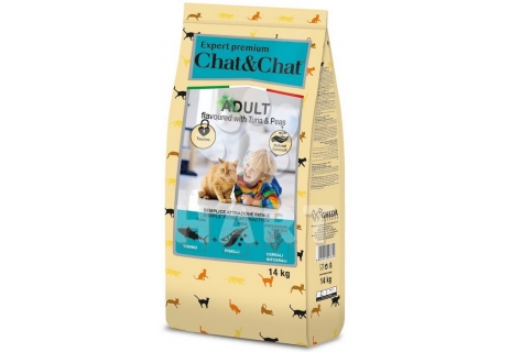 Chat & Chat Expert Adult Tuna & Peas(s tuňákem a hráškem pro dospělé kočky)   1kg vážené