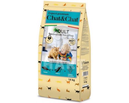 Chat & Chat Expert Adult Tuna & Peas(s tuňákem a hráškem pro dospělé kočky)   1kg vážené