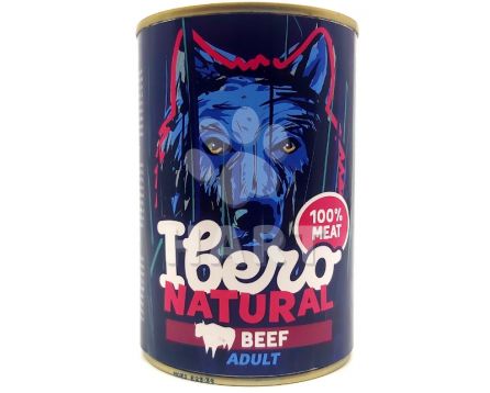 Ibero NATURAL dog konz. ADULT beef(100% hovězí)   400g