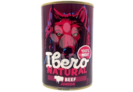 Ibero NATURAL dog konz. JUNIOR beef(100% hovězí)   400g