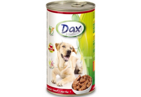 Dax Dog kousky hovězí, konzerva 1240 g