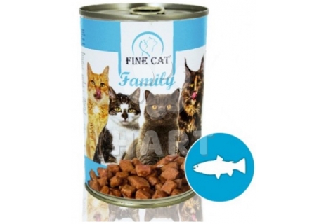 Fine Cat Family konzerva pro kočky ryba  415g