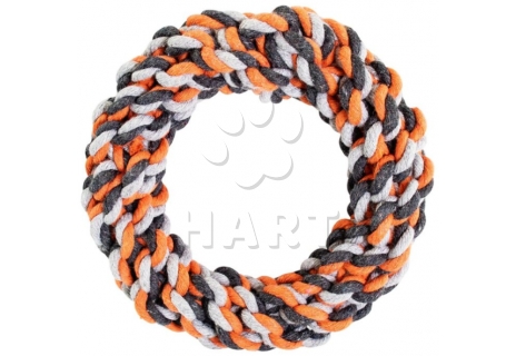 Kruh HipHop bavlněný 15 cm / 130 g šedá, tm.šedá, oranžová