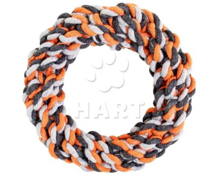 Kruh HipHop bavlněný 15 cm / 130 g šedá, tm.šedá, oranžová